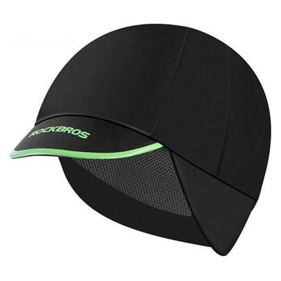  ROCKBROS Spring Autumn Cycling Cap Cycling Cap Hat Under Helmet For Outdoor Sports Cycling Skiing Running Women Men Black