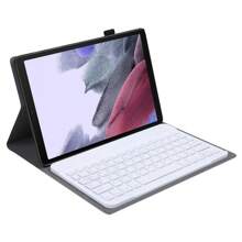 A220 可分離式藍牙鍵盤皮革平板電腦套，適用於三星 Galaxy Tab A7 Lite 8.7 T220 / T225，設有扶架和彈性帶功能(玫瑰金) - 金色 - 查看 6