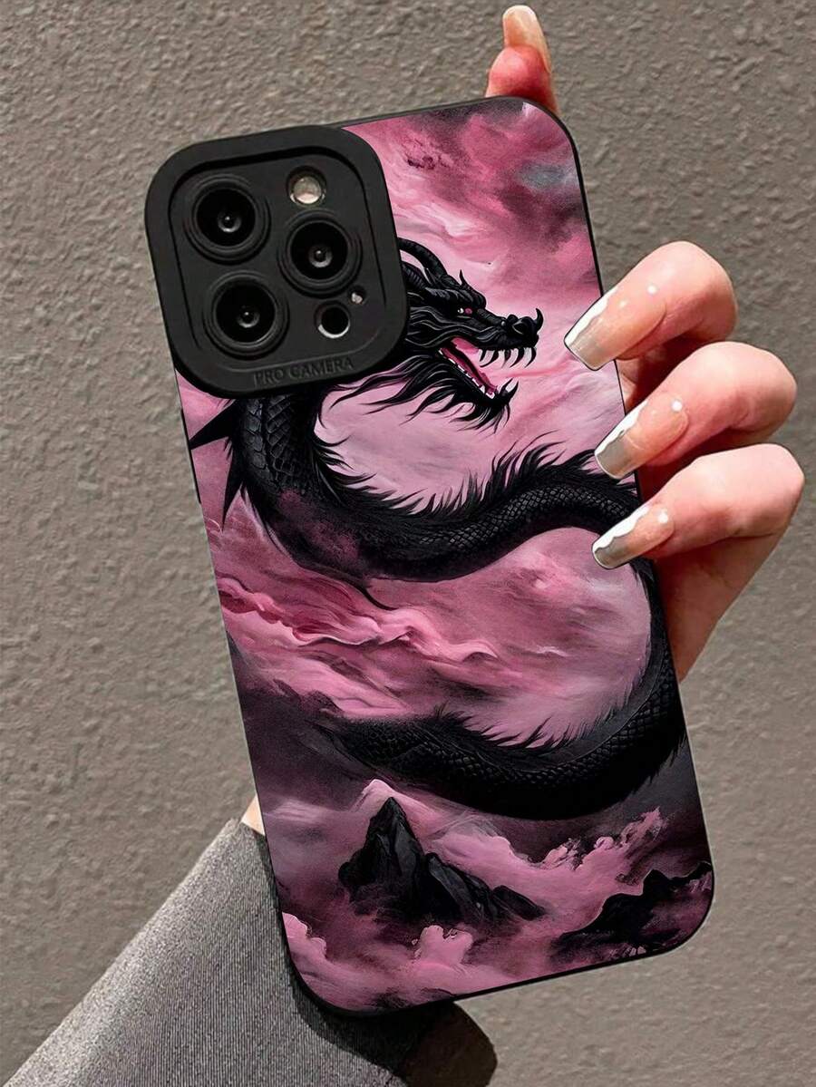 Mô hình rồng Ốp lưng & bao da điện thoại In Màu hồng Và Đen , Tương thích với iPhone 14 - Nhiều màu - Xem 1