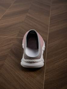 Sommerliche Atmungsaktive Mesh Slip-on Loafers Für Damen, Rosa Outdoor Hausschuhe Für Legere Anlässe - Pink - Übersicht 6