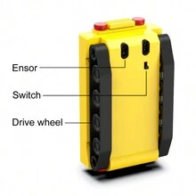 Magic Drawing Line Follow Engineering Vehicle Desk Toy, Buildable & Inductive Toy Car, Following The Black Lines Drawn By Marker Pen (Marker Pen Color Random) - Multicolor - View 6