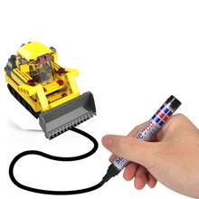 Magic Drawing Line Follow Engineering Vehicle Desk Toy, Buildable & Inductive Toy Car, Following The Black Lines Drawn By Marker Pen (Marker Pen Color Random) - Multicolor - View 2