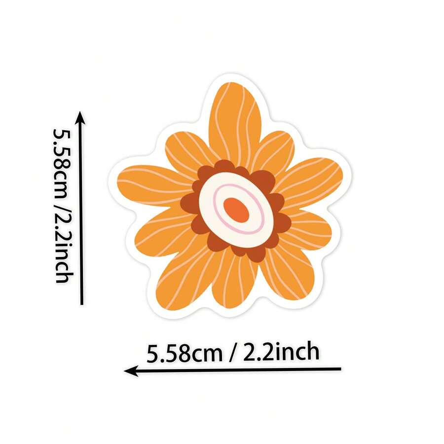 150Pcs Flower Stickers For Water Bottles, Waterproof Stickers For Girls