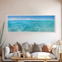 1入組特克斯和凱科斯群島全景印刷,美麗的海灘,大型壁畫,全景壁畫,風景攝影家居裝飾壁畫,不帶框架,適用於臥室、浴室、辦公室、廚房 - 彩色 - 查看 4