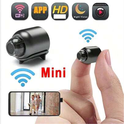 HD Mini WiFi Surveillance Camera, 2.4G WiFi Baby Monitor Night Vision Motion Detection Camera, Home Camera Surveillance