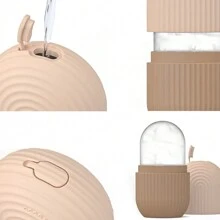 Facial Beauty Ice Roller, Skincare Tool With Ice Cube, Silicone Ice Mold For Facial Beauty