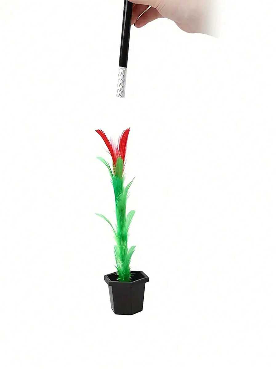 1pc Magic Toy Prop, Magic Wand To Flower, Transformable Magic Box, Coin Magic Trick, Family Party Magic, Street Performance, Annual Conference Stage Show Prop [Random Style]