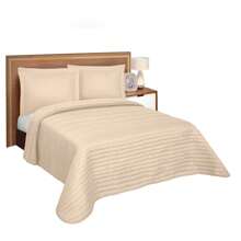 Home Elephant Edredón Ligero con Fundas King Size Beige Tapioca - Beis - Ver 2