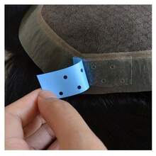 36 件裝假髮髮片膠帶雙面黏合假髮膠帶透明 C 形發條預切蕾絲假髮膠帶美容工具適用於假髮髮片和接髮 - 無色 - 查看 7