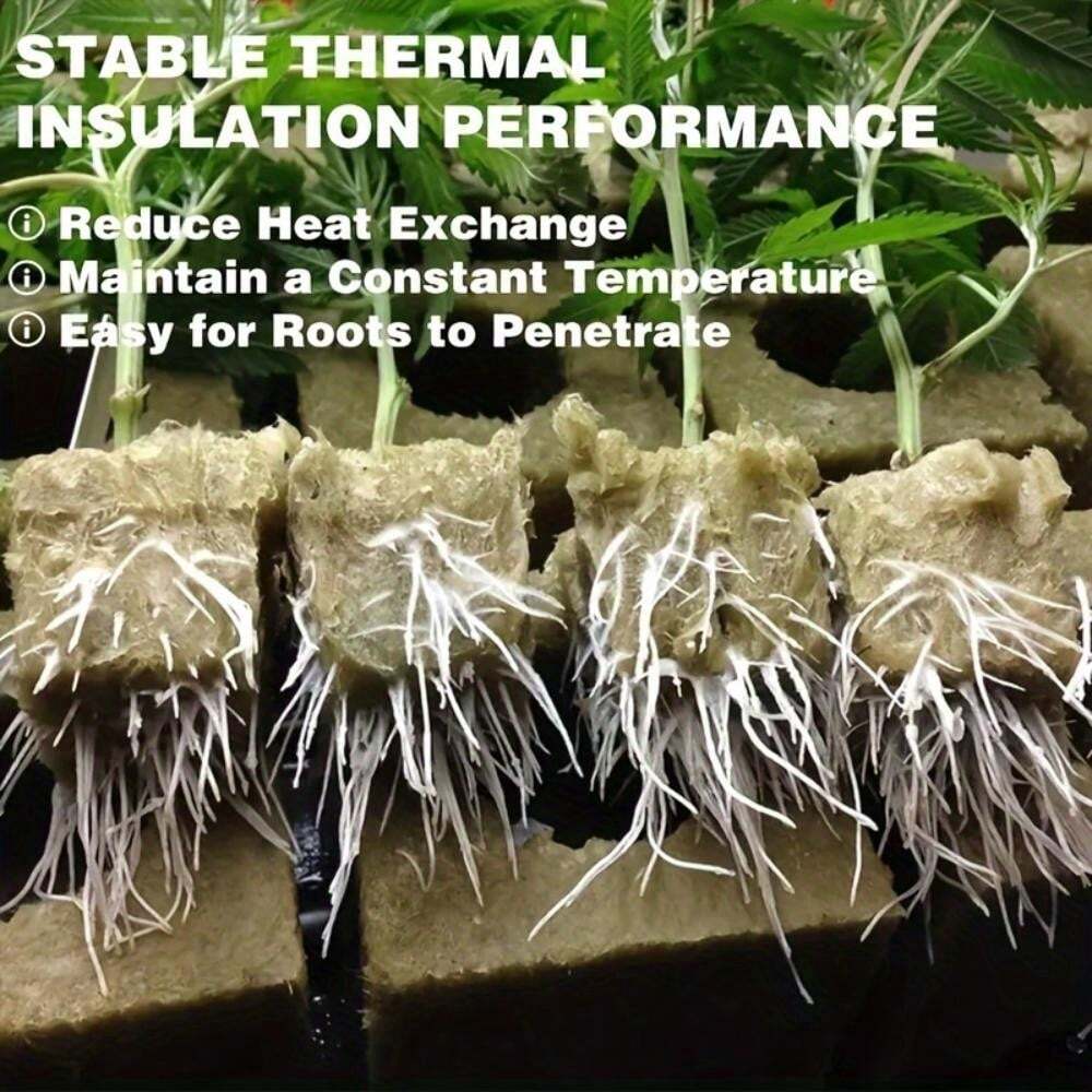100pcs, No Soil Cultivation Seedling Blocks, Grow Blocks, Gardening ...
