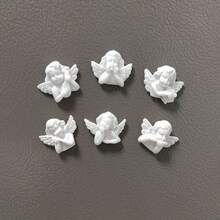 6 Piezas De Imanes Para Nevera Con Ángel- Decoración De Hogar De Arte Con Imanes Creativos Decorativos Para Hogar Y Como Regalo - Blanco - Ver 4