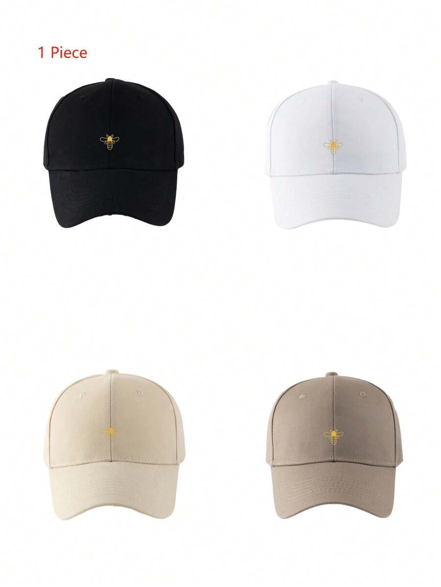 1pc Unisex Bee Printed Baseball Cap Adjustable Outdoor Casual Baseball Cap - Little Bee - View 1