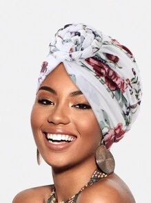 1pc Women's Twisted Braid Elastic Cap Headwrap Soft  Hat, Suitable For Daily Wear - Printed Style - View 17
