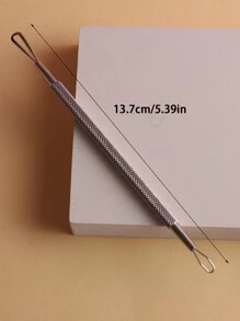 1 Miếng Thép không gỉ Hoa Xử lý Hai mặt Mụn Để loại bỏ Thích hợp Đối với Loại bỏ Mụn , Mụn đầu đen , Granules Khuôn mặt Dụng cụ vệ sinh - Bạc - Xem 5