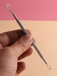 1 Miếng Thép không gỉ Hoa Xử lý Hai mặt Mụn Để loại bỏ Thích hợp Đối với Loại bỏ Mụn , Mụn đầu đen , Granules Khuôn mặt Dụng cụ vệ sinh - Bạc - Xem 6