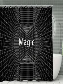 1 Miếng Creative & Cá nhân hóa Sợi dây Thiết kế Móc treo Rèm tắm , Đối với Bồn tắm Tách biệt , Phòng tắm Đồ trang trí Và Chống thấm Rèm cửa nhà tắm - Nhiều màu - Xem 4