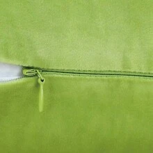 1pc/2pcs/4pcs Vỏ gối màu không có ruột, Vỏ gối nhung phong cách hiện đại thích hợp cho phòng khách và sử dụng trong gia đình - màu xanh lá - Xem 4