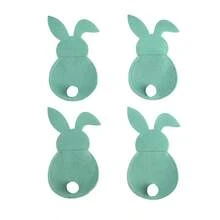 4pcs Phim hoạt hình dễ thương Phong cách lễ Phục sinh Con thỏ Dao & Cái nĩa Túi đựng Với Cái đuôi , Đầy màu sắc Felt Túi đựng Đối với Đồ dao Và , Bàn Đồ trang trí Đối với Lễ hội - Nhiều màu - Xem 11