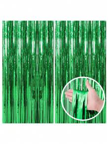1 tấm rèm phông nền bằng dây kim loại trang trí tiệc Giáng sinh nhiều màu, trang trí sự kiện chụp ảnh tua rua bằng lá nhôm, phông nền tiệc tốt nghiệp Bachelorette màu hồng ngày lễ tình nhân - Nhiều màu - Xem 16