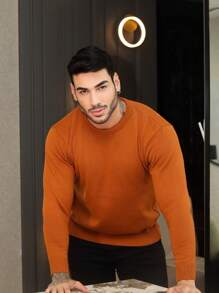 TRICOT DE LUXO Men Sweaters - 亮橙色 - 查看 2