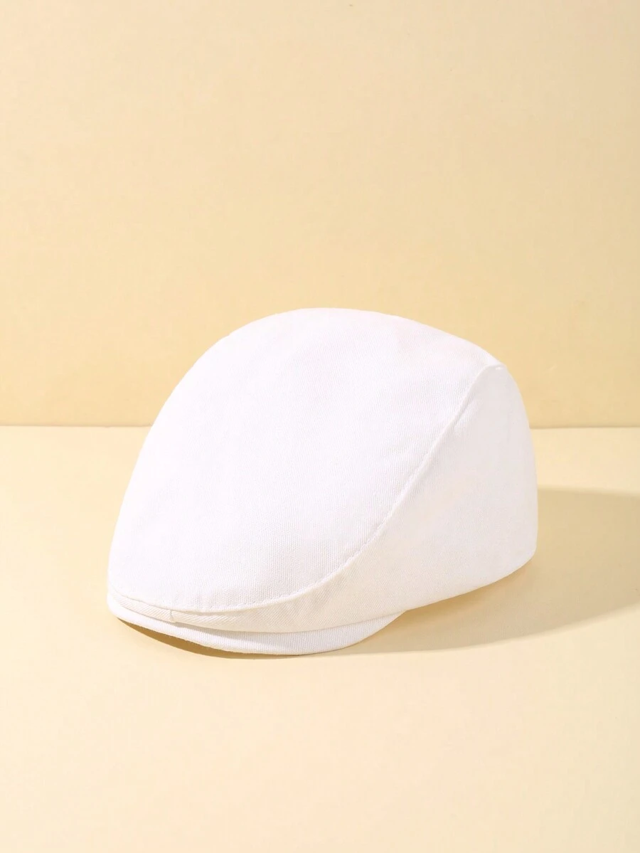 Solid Color Baby Forward Hat For Outdoor Leisure - White - View 1