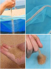 New Outdoor Foldable And Sand Proof Beach Mat - Blue - View 2