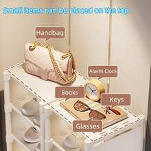 Lifevilion Simple Shoe Rack High Capacity Easy Assembly Shoe Storage Shelf 6/8 Layers Shoe Storage Container And Furniture For Entryway, Hallway, Living Room, Dorm - White - View 8
