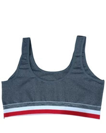 Women Basic Tops - 灰色 - 查看 1