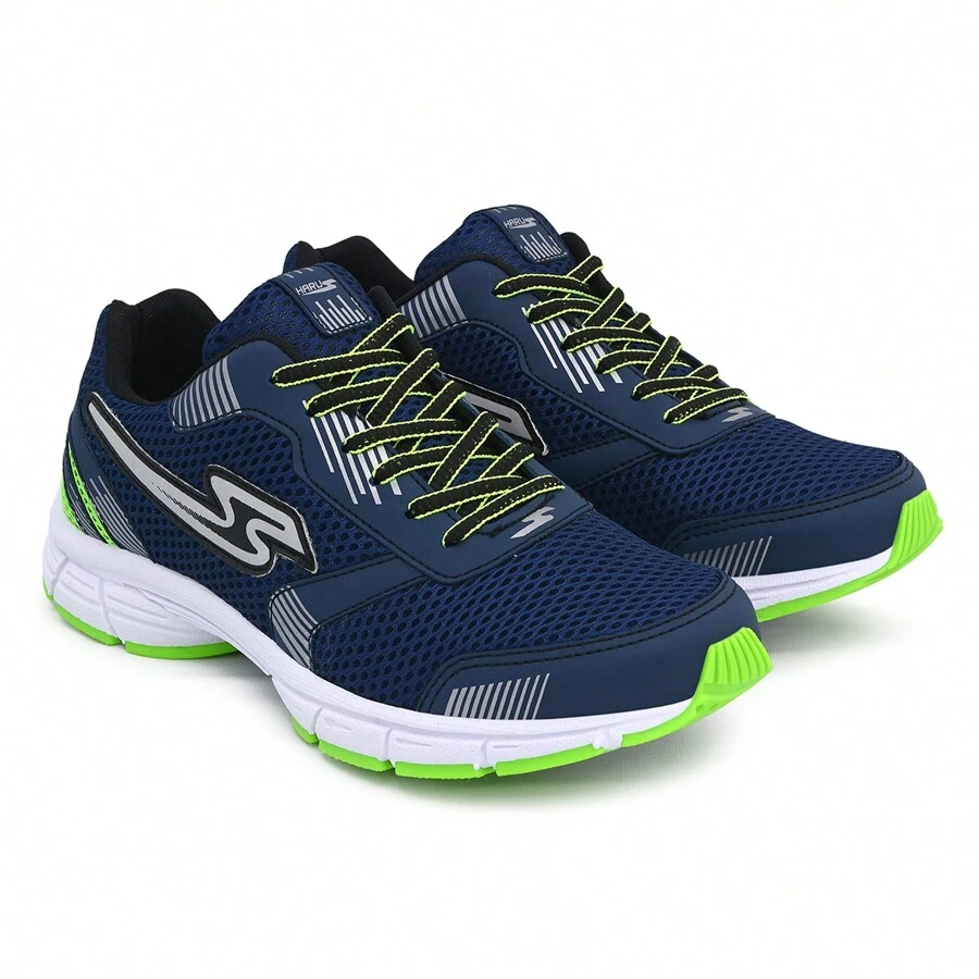 Men Road Running Shoes - Hải quân và xanh lá cây - Xem 1