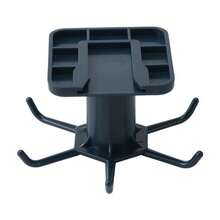 1 件锅架，厨房壁挂式收纳架，旋转挂钩，适用于锅铲、勺子，壁挂式粘钩，6 个挂钩，适用于厨房、卧室和浴室，2.3*2.1 英寸，家居用品