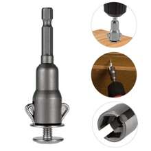 Butterfly Bolt Socket Wrench 6.35mm Hex Shank Socket Adapter Nut For Power Tool Slotted Electric Screwdriver Dropshipping, Tools For Men - Black - View 2