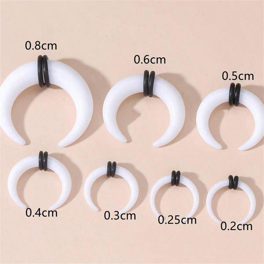 Ear Stretching Kit Acrylic Taper & Tunnel Set Allergy Free Piercing