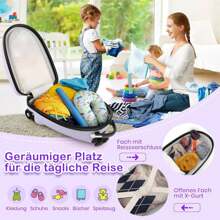 Children's Suitcase, Kids Trolley, Children's Luggage With Wheels, Travel Suitcase With Telescopic Handle, Hard-Shell Suitcase For Children, Children's Trolley Color Choice