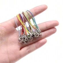 100入組長帶、短帶、繩索、龍蝦扣、手機套、吊飾、鑰匙扣、吊墜、鑰匙圈配件套裝 - 混色 - 查看 10