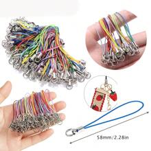 100入組長帶、短帶、繩索、龍蝦扣、手機套、吊飾、鑰匙扣、吊墜、鑰匙圈配件套裝 - 混色 - 查看 2