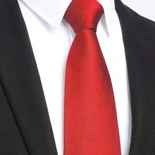 1 条 7.5 厘米/2.95 英寸纯色领带男士领带适合商务和婚礼 - 彩色 - 查看 11