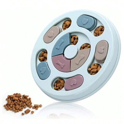 1pc Pet Feeder, Pet Puzzle Feeder Toy, Dog Intelligence Toy, Cat/Dog Hide & Seek Feeder, Pet Training Toy, Dog Interactive Food Bowl, Pet Food Tray, Pet Food Compartment Game Dish, Pet Anti-Choke Bowl, Pet Supplies, Dog Intelligence Toy, Puppy IQ Training Feeder, Cat/Dog Foraging Toy, Pet Entertainment Toy, For Pet Use Only