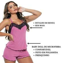 Women Pajama Sets - 黑色 - 查看 3