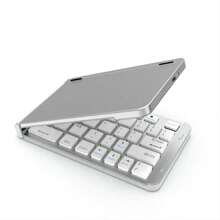 Teclado Bluetooth 3.0 Sem Fio 2.4 ghz ABNT Com Suporte Para Tablet Celular - Preto - Visão 4