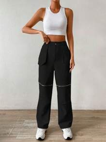 Women Outdoor Pants - 黑色 - 查看 1