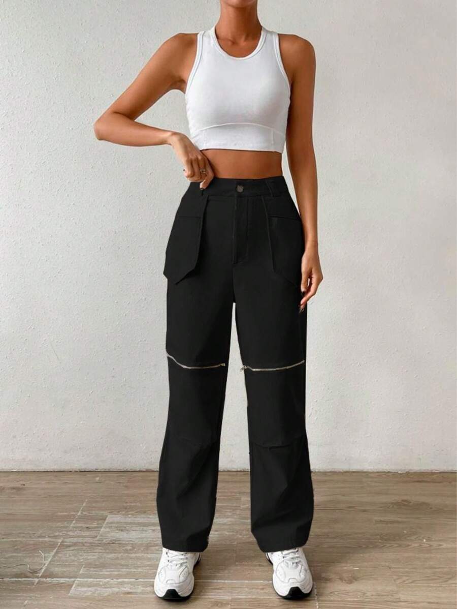 Women Outdoor Pants - 黑色 - 查看 1