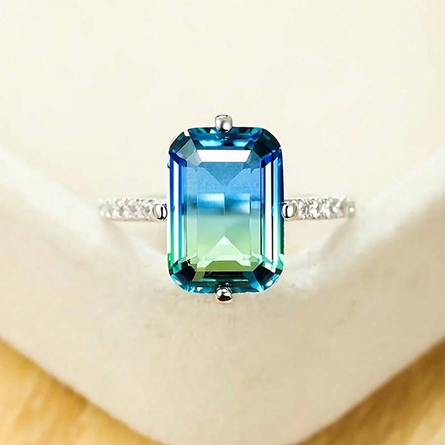 1 Miếng Đúng mốt Phong cách Bohemian Nhẫn đính hôn Với Creative , Tuyệt đẹp Và Thiết kế độc nhất Hoàn hảo Đối với Của phụ nữ Mặc hàng ngày - Bạc - Xem 1