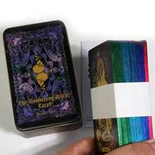 The Wandering Spirit Tarot Storage Box Metal 78pcs Tarot Cards In A Tin Box Edition For Beginners Divination Tools Fortune Telling Board Game, Gaming Gift,Family Gathering Entertainment Card Games, Friend Gathering Card Board Games, Holiday Travel Entertainment Games, Couple Card Games Board Games - The Wandering Spirit - View 6