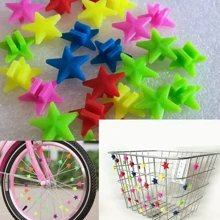 36pcs Bicycle Spoke Decoration, Colorful Star-Shaped Bicycle Wheel Clip