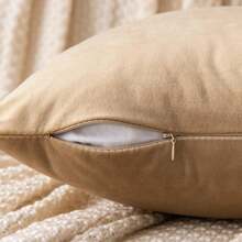 1 pièce / 2 pièces / 4 pièces Housse de coussin de couleur sans rembourrage, taie d'oreiller en velours de style moderne convenant pour le salon et l'utilisation domestique