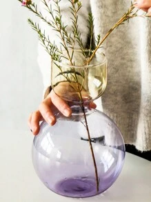 1pc Glass Vases Nordic Candlestick Wedding Decoration Home Decor Flower Vase