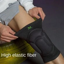 Dày lên Chống va chạm Bọt biển Miếng đệm đầu gối , Rùa lột vỏ Đàn hồi Miếng đệm đầu gối , Ngoài trời Đạp xe Bóng chuyền Bóng rổ Miếng đệm đầu gối - màu đen - Xem 3