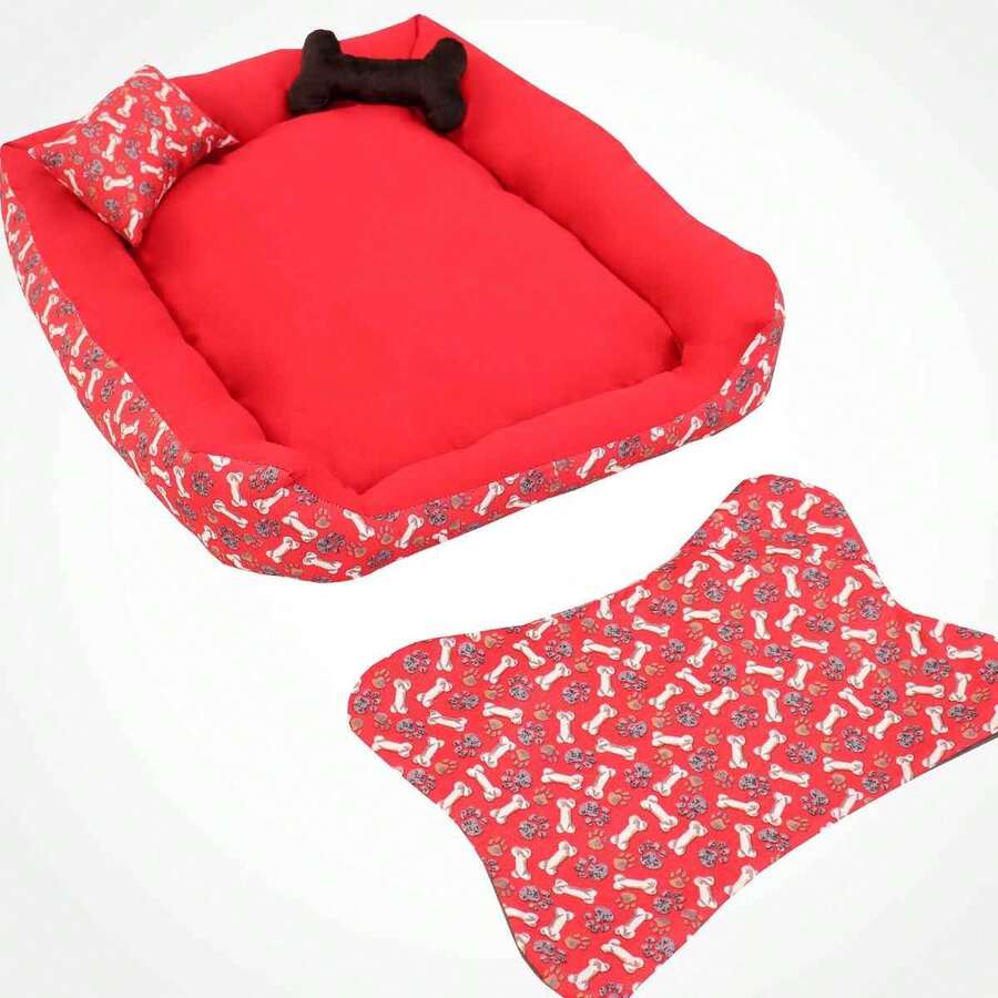 Pet Bed & Crate Mat - 紅色 - 查看 1