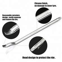 Bead Lifting Tool, Tire Iron Spoon, Mount And Demount Lever Pry Bar, Rim Lifter, For Tire Changer Machine - Silver - View 2