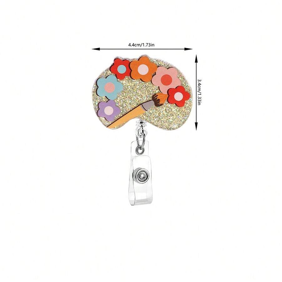 1pc Charismatic Women's Acrylic Retractable Name Suitable For Teachers